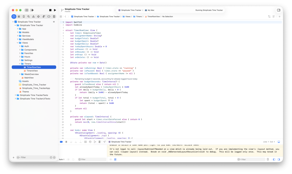 Simple tracker Mac app to use